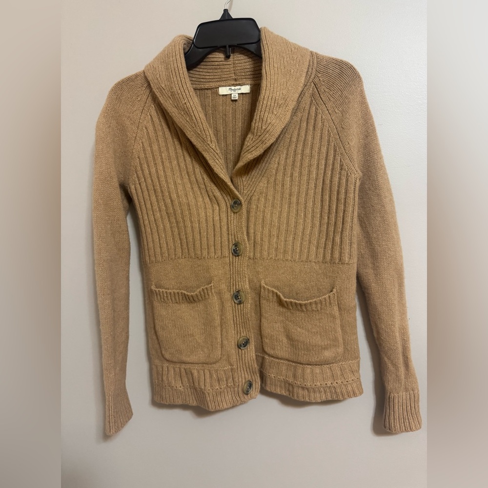 Beautiful Madewell Brown Shawl Collar Cardigan XS